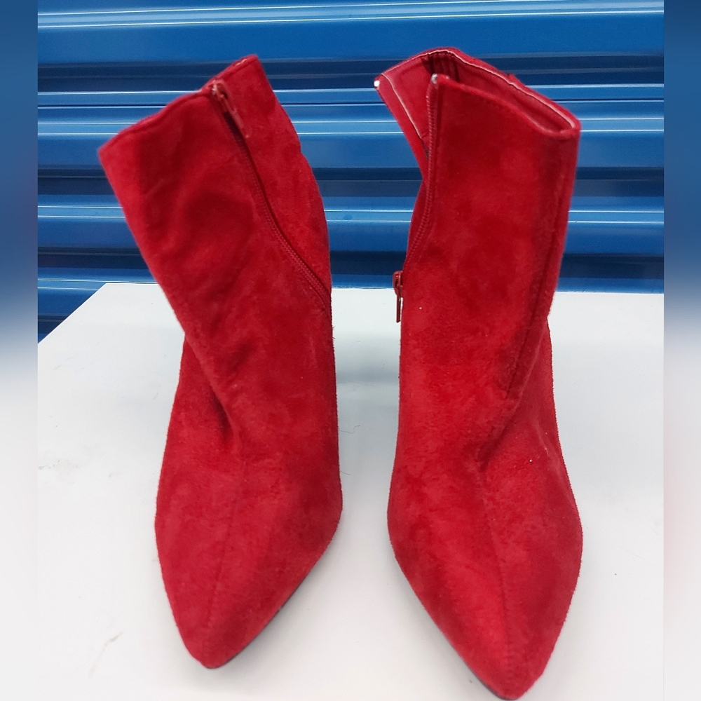 Streetwear Society Red Ankle Boots